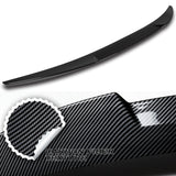 W-Power ABS V-Style Rear Trunk Lip Spoiler Wing For 2019-2023 Mazda 3 Sedan 4DR -Carbon Fiber Look