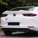 W-Power ABS V-Style Rear Trunk Lip Spoiler Wing For 2019-2023 Mazda 3 Sedan 4DR -Pearl White