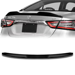 W-Power ABS V-Style Rear Trunk Lip Duckbill Spoiler Wing For 2016-2023 Nissan Maxima -Pearl Black