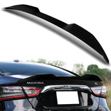 W-Power ABS V-Style Rear Trunk Lip Duckbill Spoiler Wing For 2016-2023 Nissan Maxima -Pearl Black