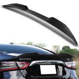 W-Power ABS V-Style Rear Trunk Lip Duckbill Spoiler Wing For 2016-2023 Nissan Maxima -Carbon Fiber Look