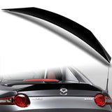 W-Power ABS STP-Style Rear Trunk Lip Duckbill Spoiler Wing For 2016-2024 Mazda Miata MX-5 -Pearl Black