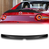 W-Power ABS STP-Style Rear Trunk Lip Duckbill Spoiler Wing For 2016-2024 Mazda Miata MX-5 -Carbon Fiber Look