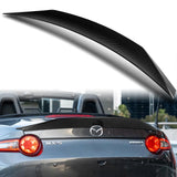 W-Power ABS STP-Style Rear Trunk Lip Duckbill Spoiler Wing For 2016-2024 Mazda Miata MX-5 -Carbon Fiber Look