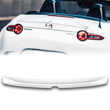 W-Power ABS STP-Style Rear Trunk Lip Duckbill Spoiler Wing For 2016-2024 Mazda Miata MX-5 -Pearl White