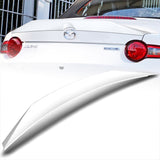 W-Power ABS STP-Style Rear Trunk Lip Duckbill Spoiler Wing For 2016-2024 Mazda Miata MX-5 -Pearl White