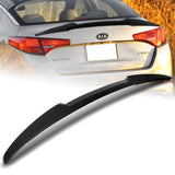 W-Power ABS V-Style Rear Trunk Lip Spoiler Wing For 2011-2013 Kia Optima -Carbon Fiber Look