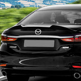 W-Power ABS V-Style Rear Trunk Lip Spoiler Wing For 2018-2021 Mazda 6 Mazda6 -Pearl Black