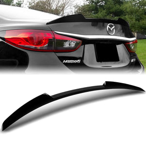 W-Power ABS V-Style Rear Trunk Lip Spoiler Wing For 2018-2021 Mazda 6 Mazda6 -Pearl Black