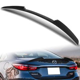 W-Power ABS V-Style Rear Trunk Lip Spoiler Wing For 2018-2021 Mazda 6 Mazda6 -Carbon Fiber Look