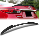 W-Power ABS V-Style Rear Trunk Lip Spoiler Wing For 2018-2021 Mazda 6 Mazda6 -Carbon Fiber Look