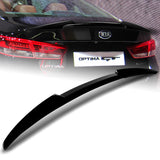 W-Power ABS V-Style Rear Trunk Lip Spoiler Wing For 2016-2020 Kia Optima -Pearl Black