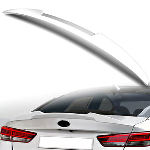 W-Power ABS V-Style Rear Trunk Lip Spoiler Wing For 2016-2020 Kia Optima -Pearl White