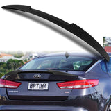 W-Power ABS V-Style Rear Trunk Lip Spoiler Wing For 2016-2020 Kia Optima -Unpainted Matte Black