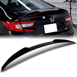 W-Power ABS V-Style Rear Trunk Lip Spoiler Wing For 2018-2022 Honda Accord Sedan 4DR -Pearl Black