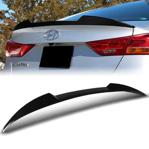 W-Power ABS V-Style Rear Trunk Lip Spoiler Wing For 2017-2018 Hyundai Elantra -Pearl Black