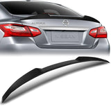 W-Power ABS V-Style Rear Trunk Lip Spoiler Wing For 2016-2018 Nissan Altima Sedan 4DR -Carbon Fiber Look