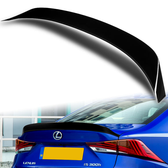 W-Power ABS AR-Style Rear Trunk Lip Spoiler Wing For 2014-2020 Lexus IS-Series Sedan 4DR -Pearl Black