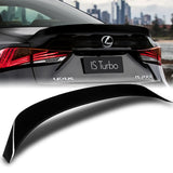 W-Power ABS AR-Style Rear Trunk Lip Spoiler Wing For 2014-2020 Lexus IS-Series Sedan 4DR -Pearl Black