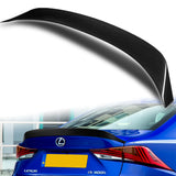 W-Power ABS AR-Style Rear Trunk Lip Spoiler Wing For 2014-2020 Lexus IS-Series Sedan 4DR -Carbon Fiber Look