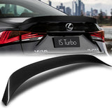 W-Power ABS AR-Style Rear Trunk Lip Spoiler Wing For 2014-2020 Lexus IS-Series Sedan 4DR -Carbon Fiber Look