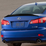 W-Power ABS STP-Style Rear Trunk Lip Spoiler Wing For 2006-2013 Lexus IS250 IS350 ISF -Carbon Fiber Look