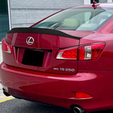 W-Power ABS STP-Style Rear Trunk Lip Spoiler Wing For 2006-2013 Lexus IS250 IS350 ISF -Unpainted Matte Black