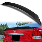 W-Power ABS AR-Style Rear Trunk Lip Duckbill Spoiler Wing For 2006-2011 Honda Civic Sedan 4DR -Carbon Fiber Look