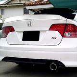 W-Power ABS AR-Style Rear Trunk Lip Duckbill Spoiler Wing For 2006-2011 Honda Civic Sedan 4DR -Pearl White