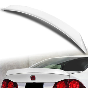 W-Power ABS AR-Style Rear Trunk Lip Duckbill Spoiler Wing For 2006-2011 Honda Civic Sedan 4DR -Pearl White