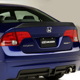 W-Power ABS AR-Style Rear Trunk Lip Duckbill Spoiler Wing For 2006-2011 Honda Civic Sedan 4DR -Unpainted Matte Black