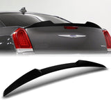 W-Power ABS V-Style Rear Trunk Lip Spoiler Wing For 2011-2023 Chrysler 300 / 300C / 300S -Pearl Black