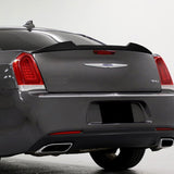 W-Power ABS V-Style Rear Trunk Lip Spoiler Wing For 2011-2023 Chrysler 300 / 300C / 300S -Carbon Fiber Look