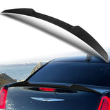 W-Power ABS V-Style Rear Trunk Lip Spoiler Wing For 2011-2023 Chrysler 300 / 300C / 300S -Carbon Fiber Look