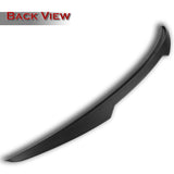 W-Power ABS V-Style Rear Trunk Lip Spoiler Wing For 2011-2023 Chrysler 300 / 300C / 300S -Unpainted Matte Black