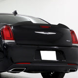 W-Power ABS V-Style Rear Trunk Lip Spoiler Wing For 2011-2023 Chrysler 300 / 300C / 300S -Unpainted Matte Black