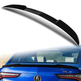 W-Power ABS V-Style Rear Trunk Lip Duckbill Spoiler Wing For 2021-2024 Acura TLX 4-DR / Sedan -Pearl Black