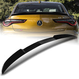 W-Power ABS V-Style Rear Trunk Lip Duckbill Spoiler Wing For 2021-2024 Acura TLX 4-DR / Sedan -Pearl Black