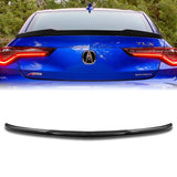 W-Power ABS V-Style Rear Trunk Lip Duckbill Spoiler Wing For 2021-2024 Acura TLX 4-DR / Sedan -Carbon Fiber Look