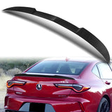 W-Power ABS V-Style Rear Trunk Lip Duckbill Spoiler Wing For 2021-2024 Acura TLX 4-DR / Sedan -Carbon Fiber Look