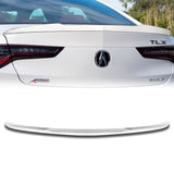 W-Power ABS V-Style Rear Trunk Lip Duckbill Spoiler Wing For 2021-2024 Acura TLX 4-DR / Sedan -Pearl White