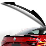 W-Power ABS V-Style Rear Trunk Lip Duckbill Spoiler Wing For 2017-2023 Alfa Romeo Giulia -Pearl Black