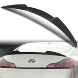 W-Power ABS V-Style Rear Trunk Lip Spoiler Wing For 2008-2013 Infiniti G37 Coupe 2-Door -Unpainted Matte Black