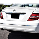 W-Power ABS V-Style Rear Trunk Lip Spoiler Wing For 2008-2014 Mercedes-Benz C-Class W204 -Pearl White