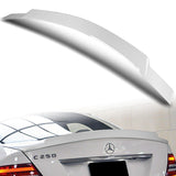 W-Power ABS V-Style Rear Trunk Lip Spoiler Wing For 2008-2014 Mercedes-Benz C-Class W204 -Pearl White