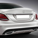 W-Power ABS B-Style Rear Trunk Lip Duckbill Spoiler Wing For 2015-2021 Mercedes-Benz C-Class W205 Sedan -Pearl White