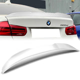 W-Power ABS V-Style Rear Trunk Lip Spoiler Wing For 2012-2018 BMW 3-Series F30 / F80 / M3 Sedan -Pearl White