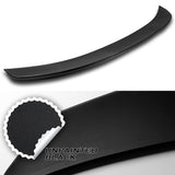 W-Power ABS V-Style Rear Trunk Lip Spoiler Wing For 2012-2018 BMW 3-Series F30 / F80 / M3 Sedan -Unpainted Matte Black