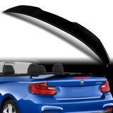 W-Power ABS PSM-Style Rear Trunk Lip Duckbill Spoiler Wing For 2015-2021 BMW 2-Series F23 Convertible -Pearl Black