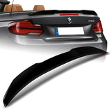 W-Power ABS PSM-Style Rear Trunk Lip Duckbill Spoiler Wing For 2015-2021 BMW 2-Series F23 Convertible -Pearl Black